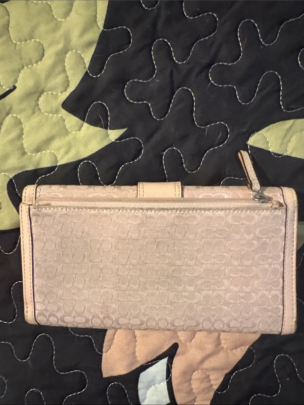 Coach Pink Trifold Leather Wallet - Picture 5 of 5